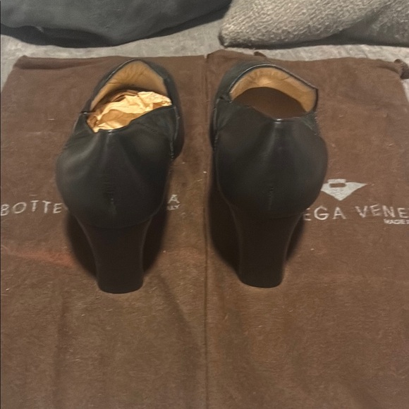 Bottega Veneta Black Suede Women's Loafer Heel Shoes Size 9.5 w Dust Bags - Picture 4 of 9